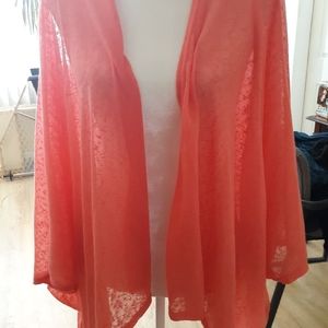 Womens plus sized open front lightweight cardigan